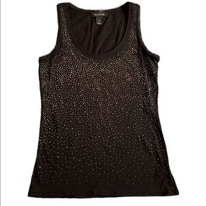 WHBM Women’s Small Black Sparkly Tank Shirt for a Night on the Town!